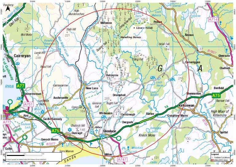 map showing area that qualifies for electricity discount scheme